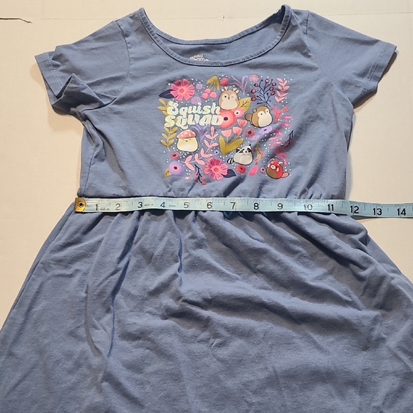 Squishmellows Blue Kids Dress with Cartoon Print Squish Squad M EUC - Picture 6 of 7